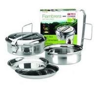 IBILI Boîte alimentaire inox 18 cm (7206-18-1) avec 2 plats