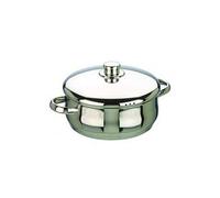 IBILI Marmite Oslo avec couvercle 20 cm Acier inoxydable compatible avec l’induction