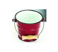 Ibili Seau émaillé Modèle 9115-22-6 22 cm (5,5 L) anses Rouge