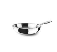 Ibili Wok Triply Natural 20 cm - Acier inoxydable, compatible induction, sans antiadhésif
