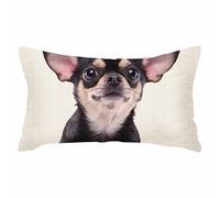 IBILIU Housse de coussin décorative motif Chihuahua 30,5 x 50,8 cm