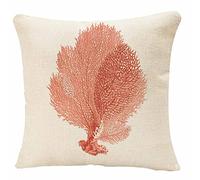 IBILIU Housse de coussin mignonne corail rouge 45,7 x 45,7 cm