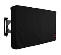 iBirdie Housse de protection d'extérieur imperméable et résistante aux intempéries pour TV à écran plat de 46 à 48 pouces, tissu noir 600D épais avec couvercle inférieur