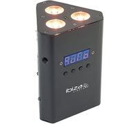 IBIZA PAR-TRUSS-BAT - Projecteur PAR autonome pour structures 3 LED RGBW 4-en-1 de 4W Noir