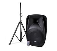 Ibiza Enceinte DJ Active 8"/20CM 150W USB/SD/BT + Pied
