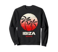 Ibiza Espagne Palmier Plage Coucher de Soleil Sweatshirt