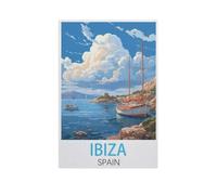 Ibiza Espagne,Puzzle pour Adultes 1000 Pièces en Papier Puzzles Jeu Cadeau Accueil Décoratif Mots Croisés(50x70cm)-FV58
