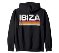 Ibiza Espagne Rétro Rayures Vintage Voyage Sweat à Capuche