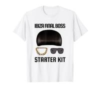 Ibiza Final Boss Starter Kit Funny Meme Club Star Spain UK T-Shirt