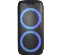 Ibiza - FREESOUND400 - Enceinte Portable sur Batterie avec Bluetooth, USB, SD et AUX-in avec LEDs d’Ambiance - 400W - Noir