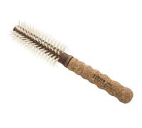 Ibiza Hair - Brosse ronde - Bois de liège Eco - B2 naturel - Professionnel - Fait à la main - Small