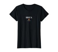 Ibiza Ibiza Espagne T-Shirt Graphique avec Valeur, Femme, Noir, XL