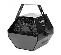 Ibiza Machine à bulles portable LBM10BAT-BL avec 16 baguettes – Noir