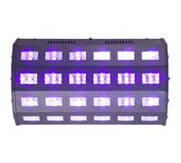 Ibiza - LED-UV24 - Lampe à effet UV avec 24 LEDs de 3W chacune, lumière noire - Noir