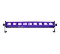 Ibiza - LED-UVBAR - Barre à effet UV avec 9 LEDs de 3 W chacune, lumière noire - Noir