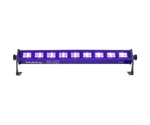 Ibiza - LED-UVBAR - Barre à effet UV avec 9 LEDs de 3 W chacune, lumière noire - Noir