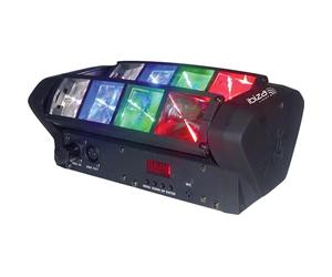 Ibiza Light - Effet Lumières Mini-Spider LED8-MINI à LEDS 8x3 W RGBW DMX - Soirées Fête Animation DJ Professionnels