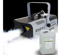 Ibiza Light - Machine à fumée LSM1200PRO programmable avec DMX - 2 télécommandes - 1200W + 5L de liquide inclus