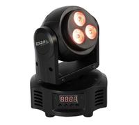Ibiza - MH-BEAM-WASH - Lyre double face avec 1 effet BEAM (1 Led 4-in-1 RGBW) & 1 effet WASH (3 LEDs 4-in-1 RGBW) - 14/18 canaux DMX - Effet stroboscope - Soirée, fête, spectacle, événement