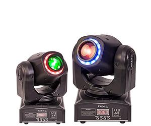 Ibiza Light - Pack de 2 LYRES MHSPOT30-FX Dmx avec Gobos idéal Bar Club Disco - Jeux de Lumière Animation soirée dansante mariage anniversaire