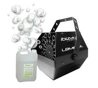 Ibiza Light - Pack Machine à Bulles sur Batterie Rechargeable Ibiza Light LBM10BAT-BL - Bouteille Liquide à Bulles 1L - Mariage Baptême Enfant