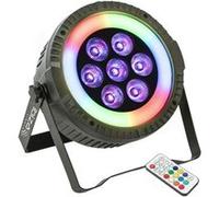 THINPAR-LED-RING - Projecteur Par Extra plat 7 LED RGBW 4en1 6W + 48 LED SMD