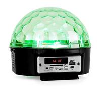 Ibiza LL082LED-BT Astro-5 82-Cel 6 x 3 W RGBWPA Effet LED avec Bluetooth/USB/SD/Haut-parleur