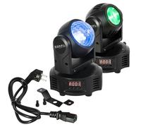 Ibiza - MH-ASTRO-WASH - Lyre double face avec 1 effet ASTRO (1 Led 4-in-1 RGBW) & 1 effet WASH (4 LEDs 4-in-1 RGBW) - 14/18 canaux DMX - Effet stroboscope - Soirée, fête, spectacle, événement