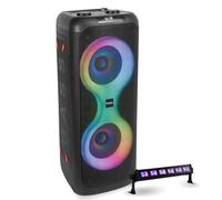 Ibiza - Pack Enceinte sans Fil Bluetooth sur Batterie 700W USB TWS Ibiza Sound COLUMBA700 - Barre Lumière UV LED-UVBAR6 - Sono DJ Portable