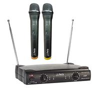 Generique Système de microphone Party Light & Sound PARTY-200UHF Double micro sans fil