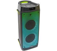 Ibiza - Phantom - Enceinte de 2x6,5”/16cm - 300W sur Batterie avec Effet LED sur la façade Avant - Bluetooth,USB, Micro-SD, AUX et télécommande - Noir