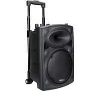 Ibiza PORT8UHF-BT USB Bluetooth Enceinte Portable 400 W Noire avec micros Professionnels