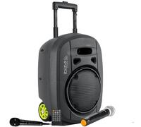 Ibiza - PORT8VHF-MKII-TWS - Enceinte portable de 8"/400W MAX 1 micro filaire et 1 micro VHF télécommande et pochette accessoires