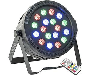 Ibiza - Projecteur Par Extra plat 18 LED RGB 1W THINPAR-18X1W