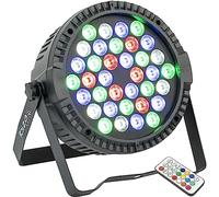 Ibiza Projecteur Par extra plat THINPAR-36x1-RGBW 36 LED RGBW 1W Noir