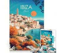 Ibiza Puzzle 1000 pièces | 38x52cm Analyse et logique d'une liste de souhaits avec des cadeaux d'anniversaire du Père Noël des cadeaux de voyage,