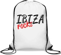 Ibiza Rocks Sac de sport décontracté avec cordon de serrage Blanc