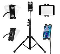 Ibiza - SMM20 - Trépied télescopique et Flexible pour Smartphone et Tablette - Rotation à 360° - Orientable dans Toutes Les Positions - Sac de Transport Inclus