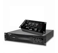 Ibiza Sonorisation Amplificateur 2000W SA2000 + Table de Mixage 3 Voies 5 Entrées MIX800