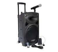 Ibiza Sound - Enceinte Public Adress Mobile MP3 Karaoke 700W + 2 mic PORT12-VHF
