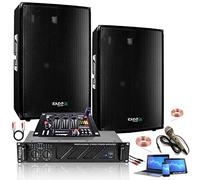 IBIZA SOUND LIGHT Pack Sono 2160W Total Ibiza Sound 2 Enceintes 2x600w - Ampli AC-1000W - Table de mixage - Câblage