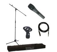 IBIZA SOUND Pack microphone avec support + Sac
