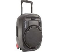 Ibiza - PORT15UHF-MKII-TWS - Enceinte Portable de 15”/800W Max avec 2 micros (UHF), télécommande et Housse de Protection - Bluetooth, USB, SD & TWS - Autonomie de 6 à 8h