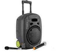Ibiza - PORT8VHF-MKII-TWS - Enceinte portable de 8"/400W MAX 1 micro filaire et 1 micro VHF télécommande et pochette accessoires