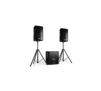 Ibiza Sound - Système sonorisation Complet SUB15A - DISCO8B - 2 Enceintes 12" + Caisson 15" + Câbles - 800W