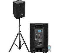 Enceinte sono Active Ibiza sound XTK10A-MKII Large bande 10""/25cm - 300W - Bluetooth USB SD - TWS- Support pied