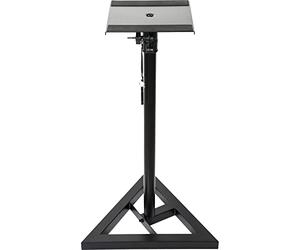 Ibiza SST02 - LTC - Support colonne Multi-usage réglable en hauteur de 78-130cm, charge max. 20kg avec deux set de pieds, caoutchouc et pointe/Pour enceintes, jeux de lumière, projecteur, etc.