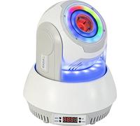 Ibiza - STAR-SPOT-WH - Lyre SPOT de 30W RVBB avec projection de 7 gobos et 3 anneaux lumineux d’ambiance - Blanc