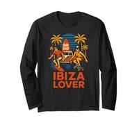 Ibiza Surfer Ibiza Lover Retro, Mode de Vie côtier pour Hommes Manche Longue