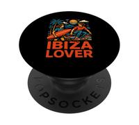 Ibiza Surfer Ibiza Lover Retro, Mode de Vie côtier pour Hommes PopSockets PopGrip Adhésif